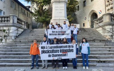 Stop à l’agrandissement de la pisciculture de Chamousset !