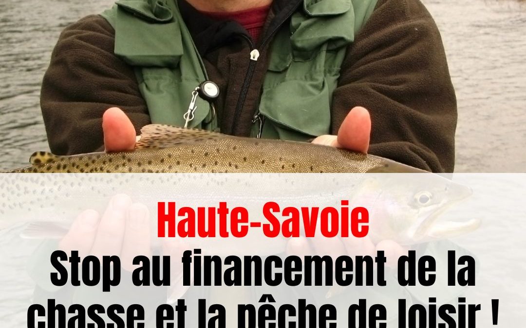 Stop aux subventions publiques pour la chasse et la pêche de loisir !